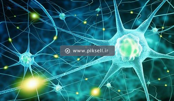 دانلود عکس با کیفیت از پس زمینه با طرح نورون ها و رشته های عصبی