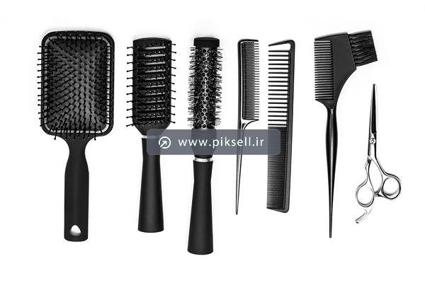 دانلود عکس با کیفیت از مجموعه ابزارهای آرایشگری و پیرایش