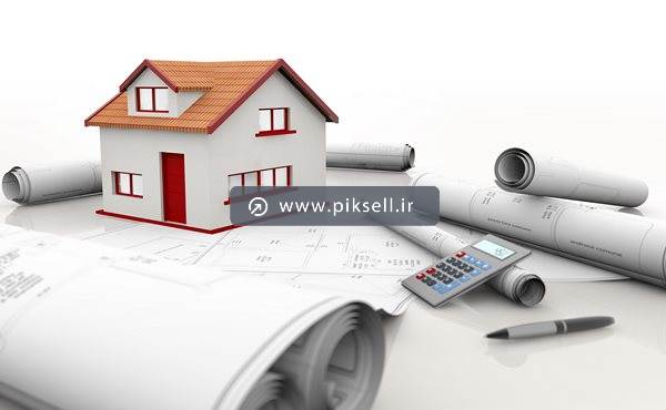 دانلود تصویر با کیفیت از ماکت خانه ویلایی و نقشه های ساختمانی و ماشین حساب