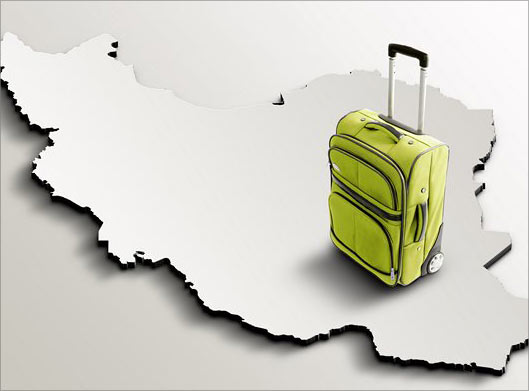 دانلود عکس با کیفیت از نقشه ایران و کیف مسافرتی