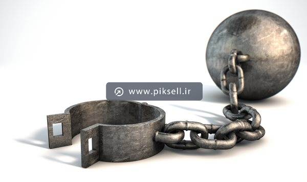 دانلود عکس با کیفیت از پابند و گلوله سربی
