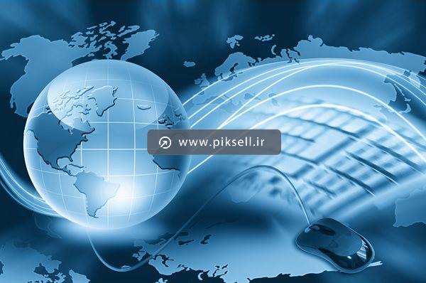دانلود عکس با کیفیت از پس زمینه خبری شامل کیبورد ، موس ، نقشه جهان و کره زمین