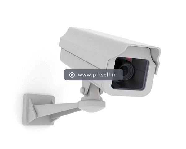 عکس با کیفیت از دوربین مدار بسته سه بعدی با بکگراندسفید
